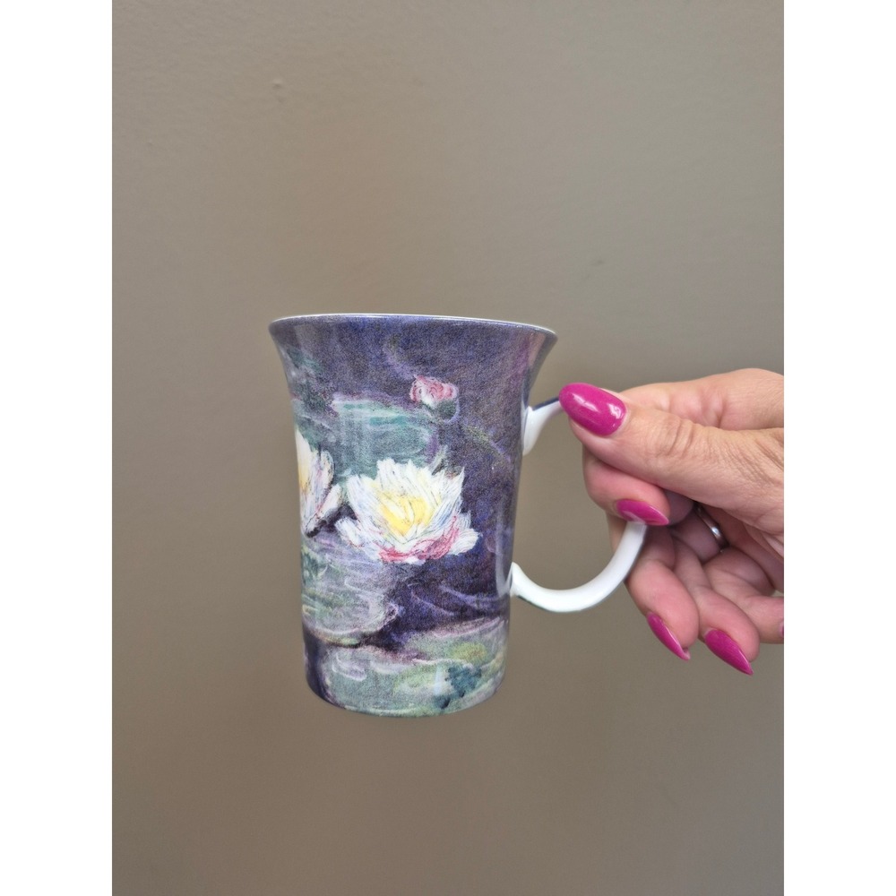 Stechcol Heath McCabe Fine Bone China Water Lily Floral Coffee Mug Cup England